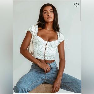 Princess Polly Corset Top (Alyson Floral Top)